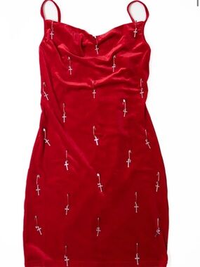 Indiefoxx Crimson Rosary Dress